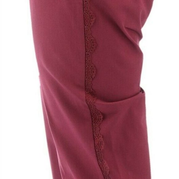 NWT ISAAC MIZRAHI STRETCH LACE TRIM PANTS 20T - Picture 8 of 13